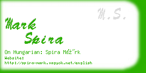 mark spira business card